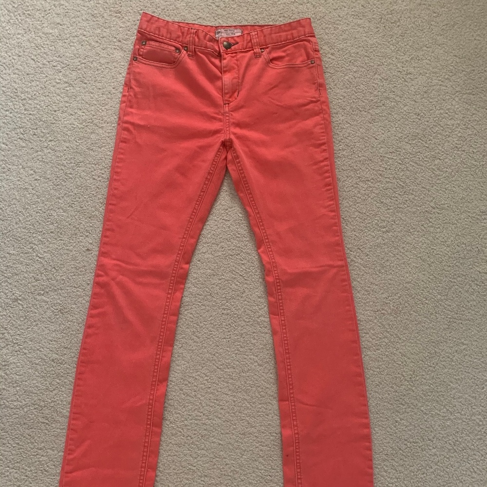 Free People pink/salmon-colored jeans